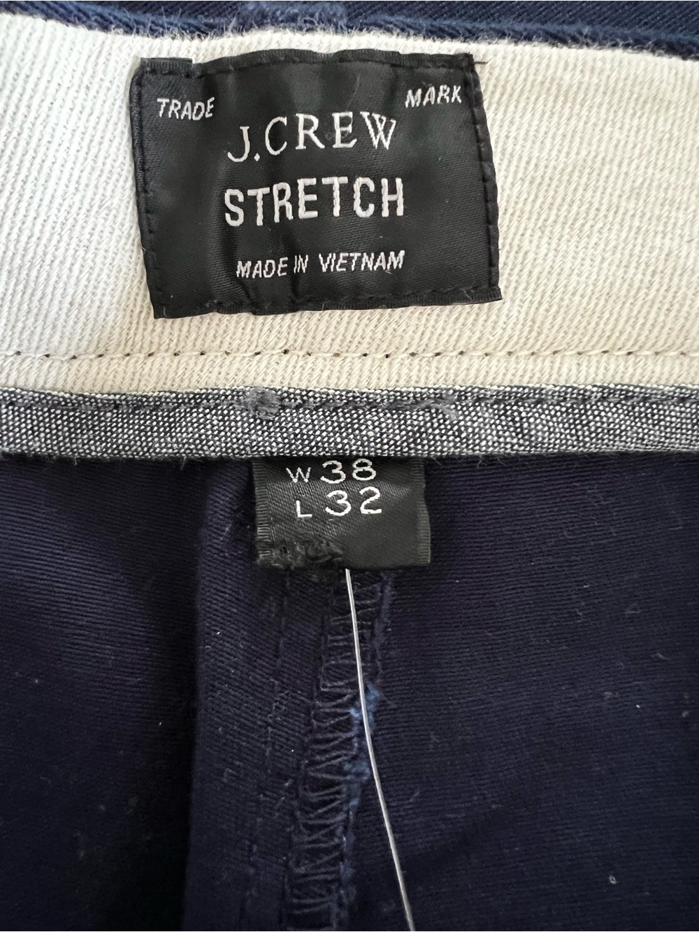 J. Crew Men's Classic Men’s Stretch Navy Chino 38 new with tags - Picture 6 of 12